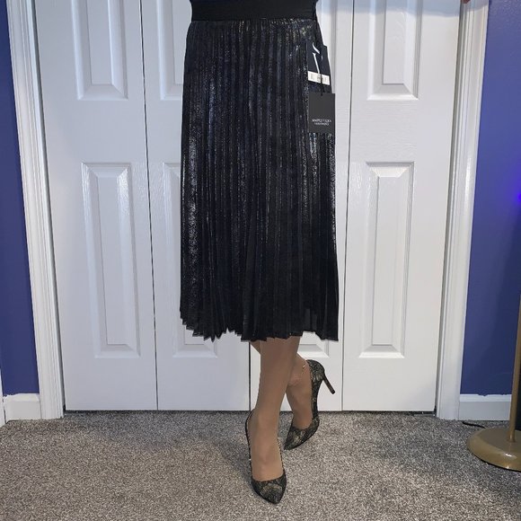 NWT Simply Vera Verawang Pleated Skirt Size XS - Picture 1 of 9
